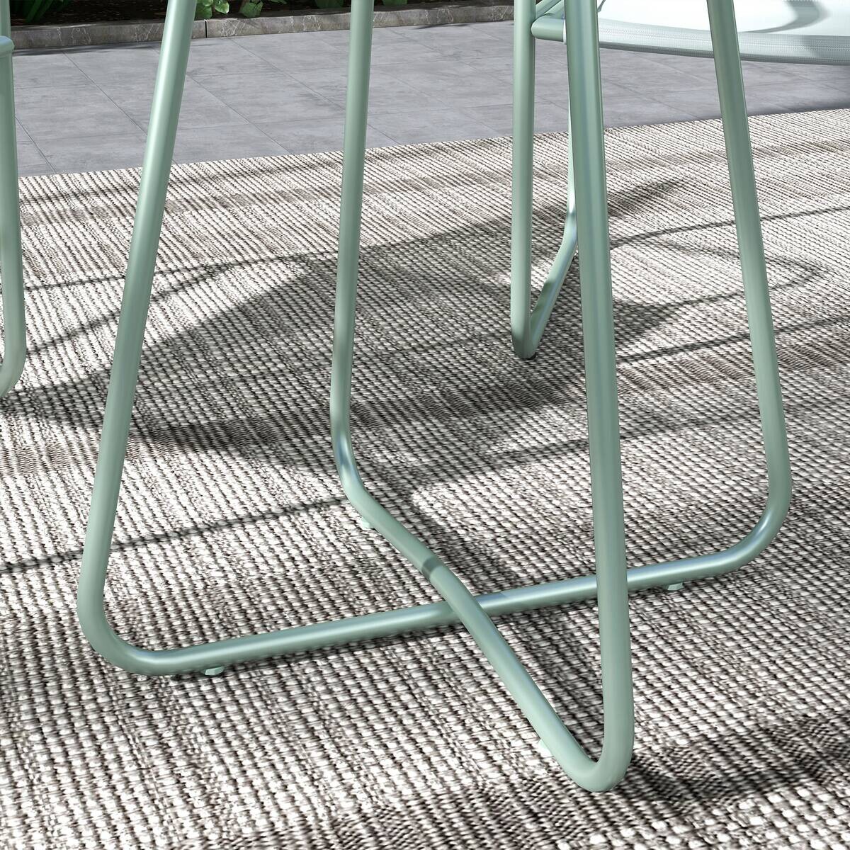 Outsunny Sitzgruppe grün Mesh B/H/L: ca. 57x63x82 cm