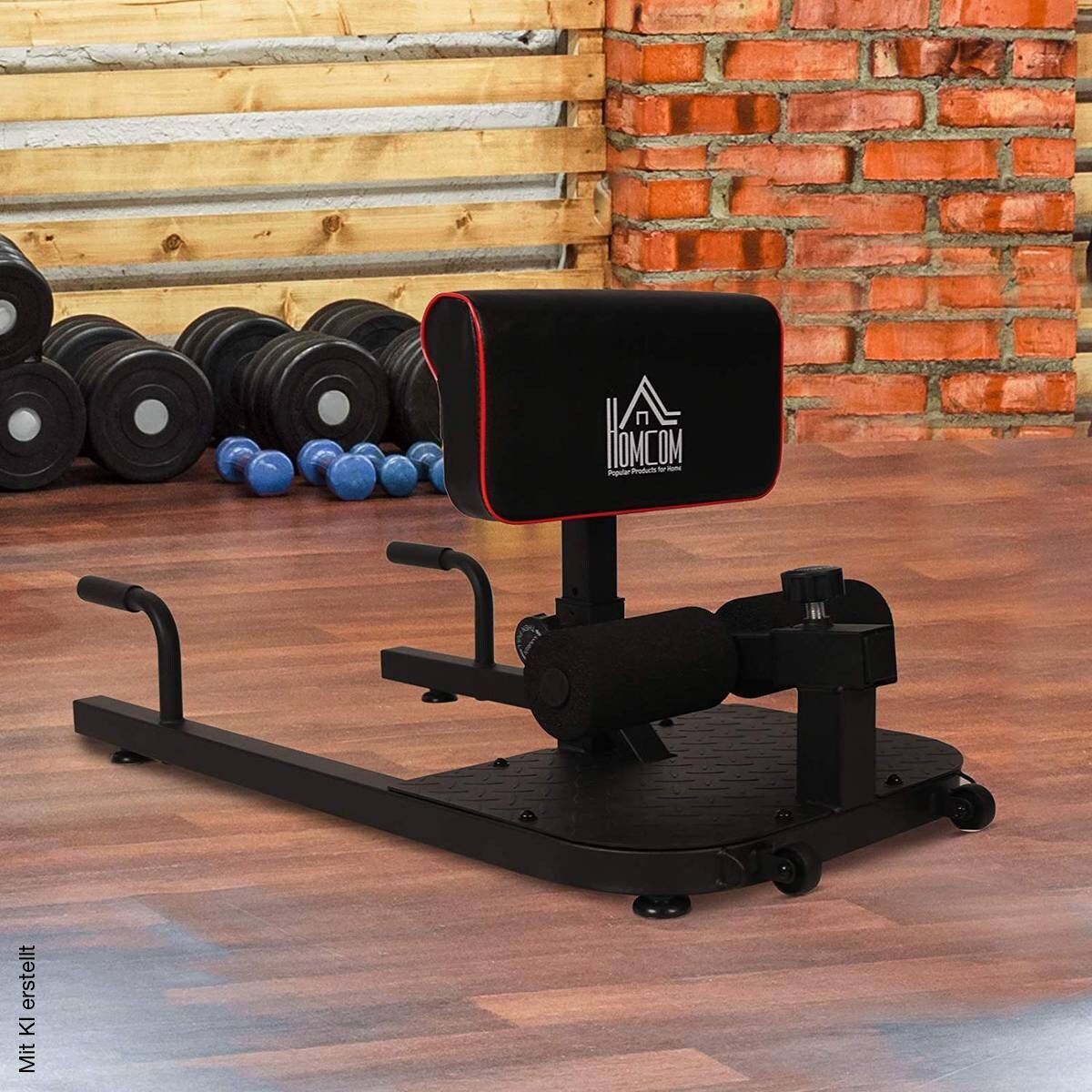 HOMCOM Trainingsgerät schwarz Stahl