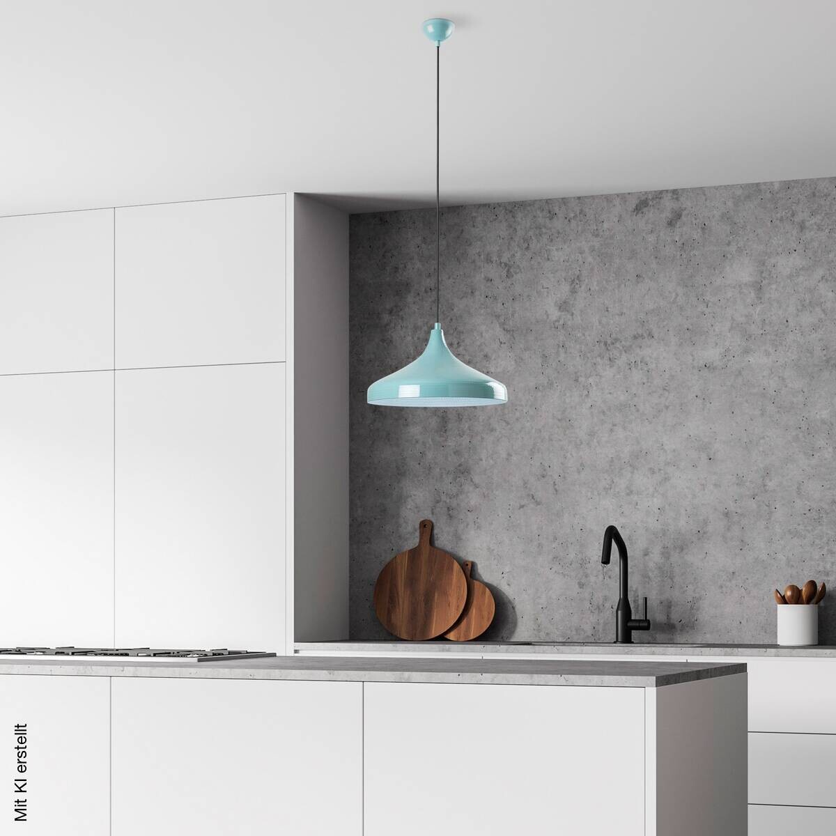 Opviq Pendelleuchte türkis B/H/T: ca. 36x118x36 cm E27 1 Brennstellen
