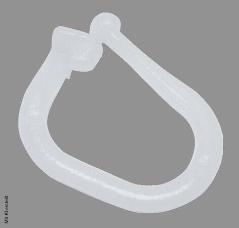 Boviva Faltenclip für Clip-Store weiß Kunststoff 25er Pack