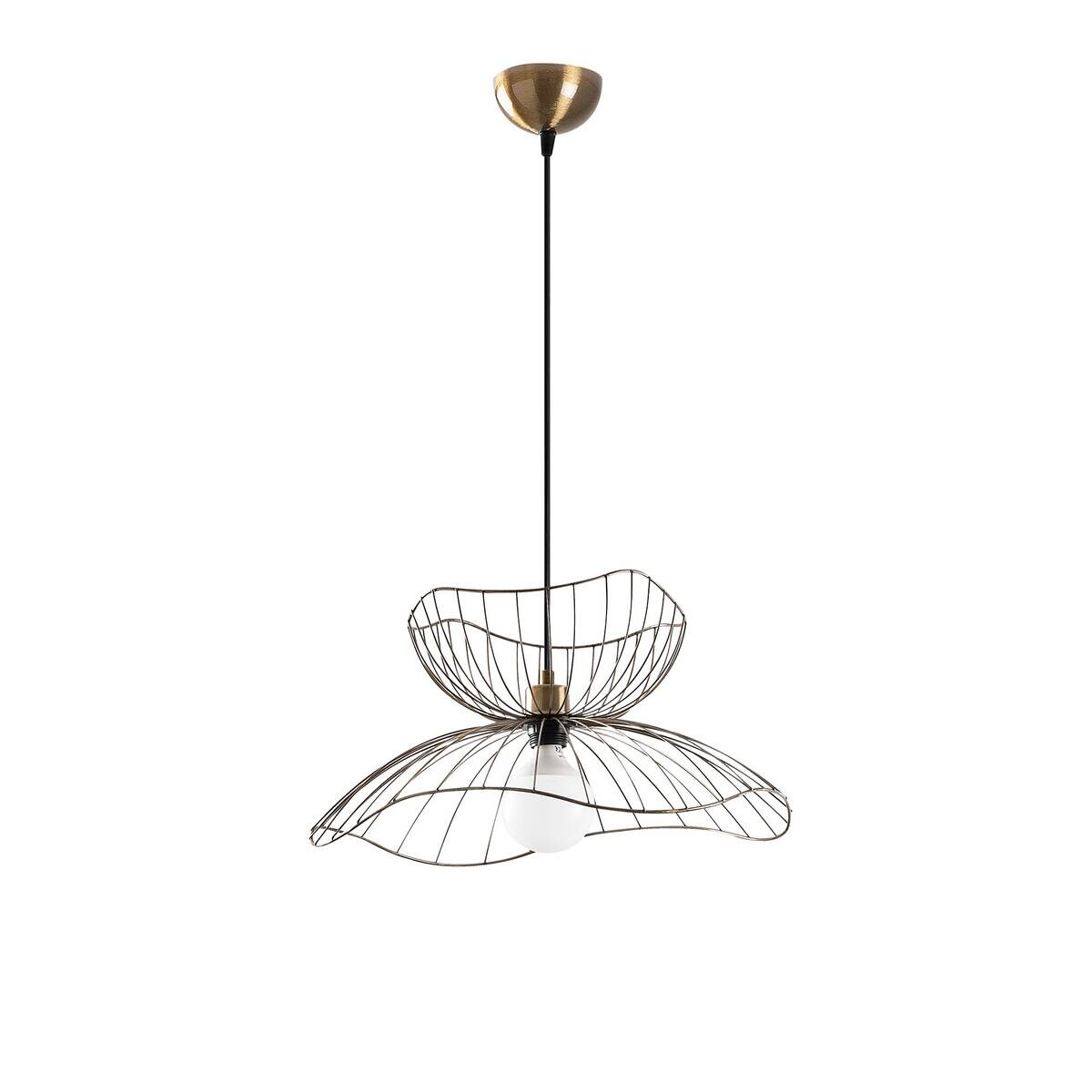 Opviq Pendelleuchte Farac-6391 B/H/T/L/D: ca. 50x121x50x50x50 cm E27 1 Brennstellen