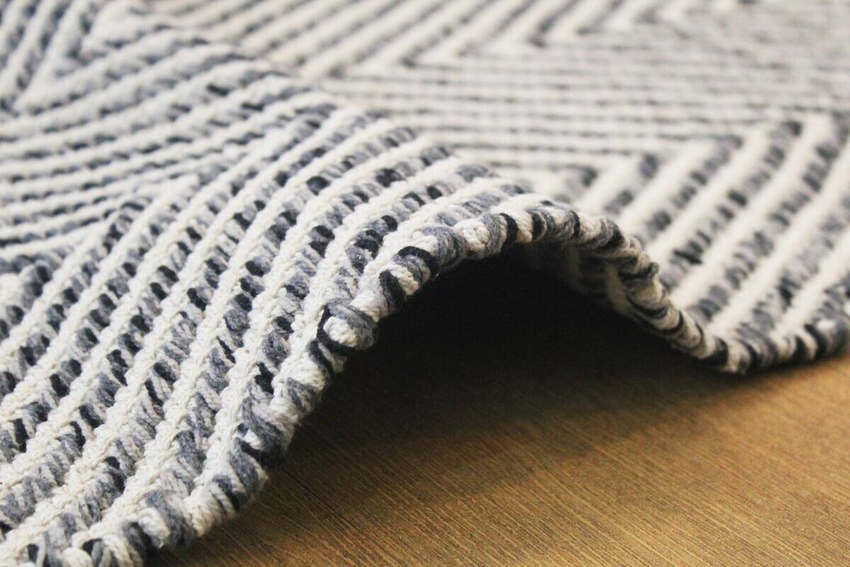 Kayoom Flachflorteppich Aperitif 510 grau B/H/L: ca. 80x0,7x150 cm