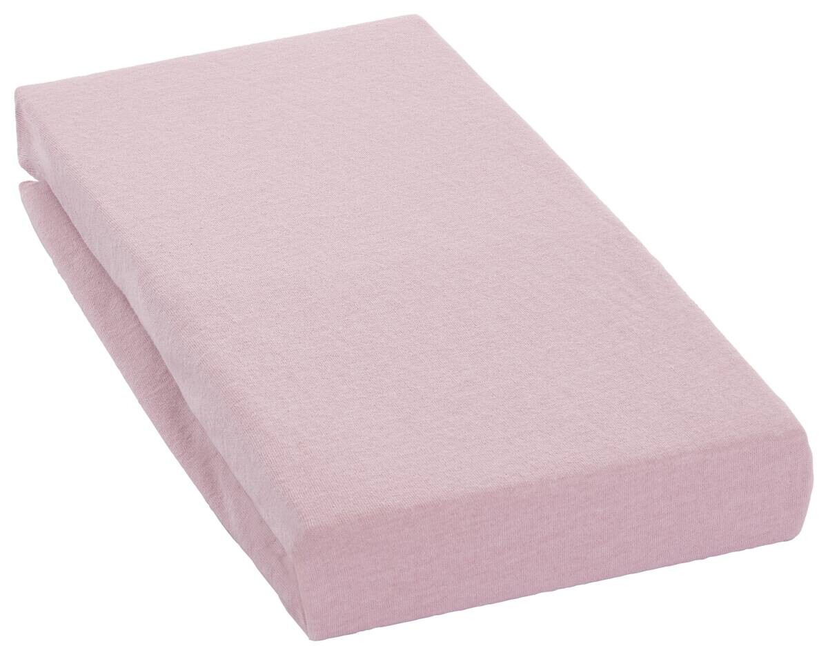 oh cosy Spannbetttuch Jersey rosé 50% Baumwolle, 50% Polyester B/L: ca. 100x200 cm