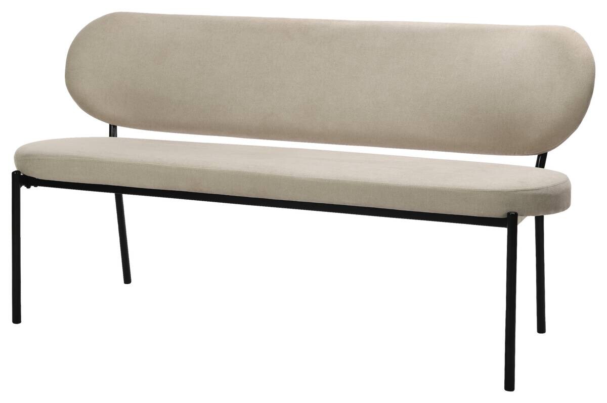 Bank JERSEY taupe B/H/T: ca. 160x82x62 cm
