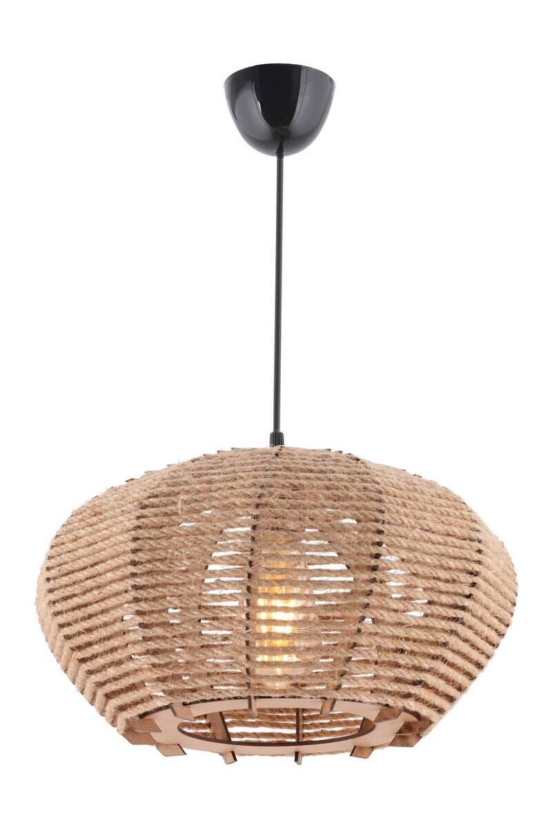 Opviq Pendelleuchte Ellipse creme B/H/T/L/D: ca. 35x65x35x35x35 cm E27 1 Brennstellen
