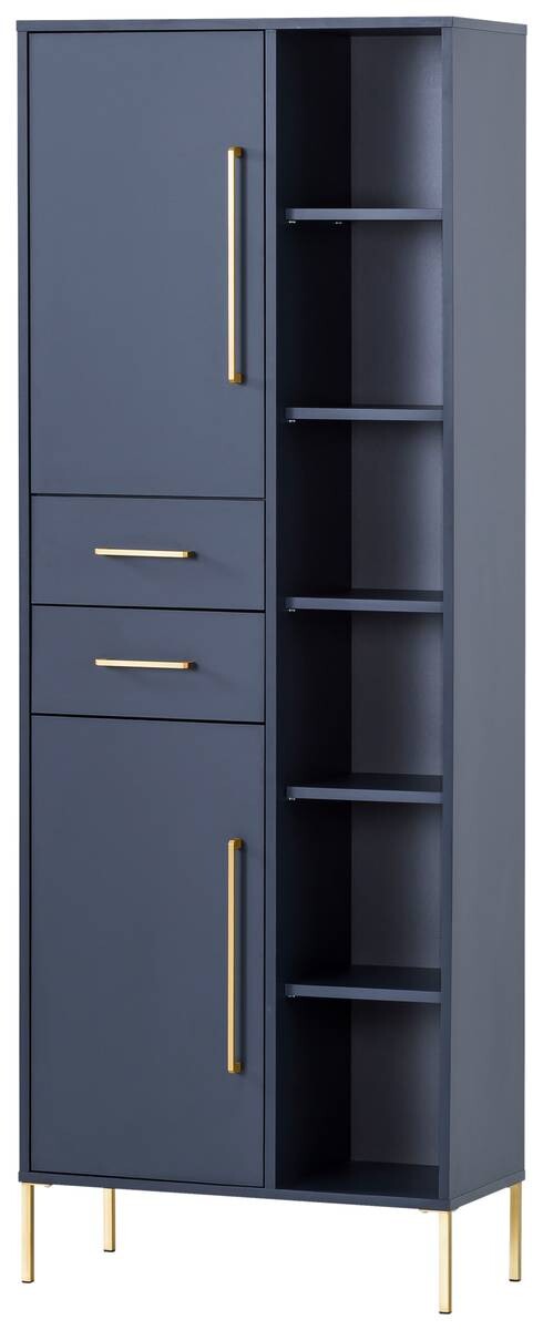 Hochschrank Kent dunkelblau B/H/T: ca. 67,1x184,3x33,1 cm