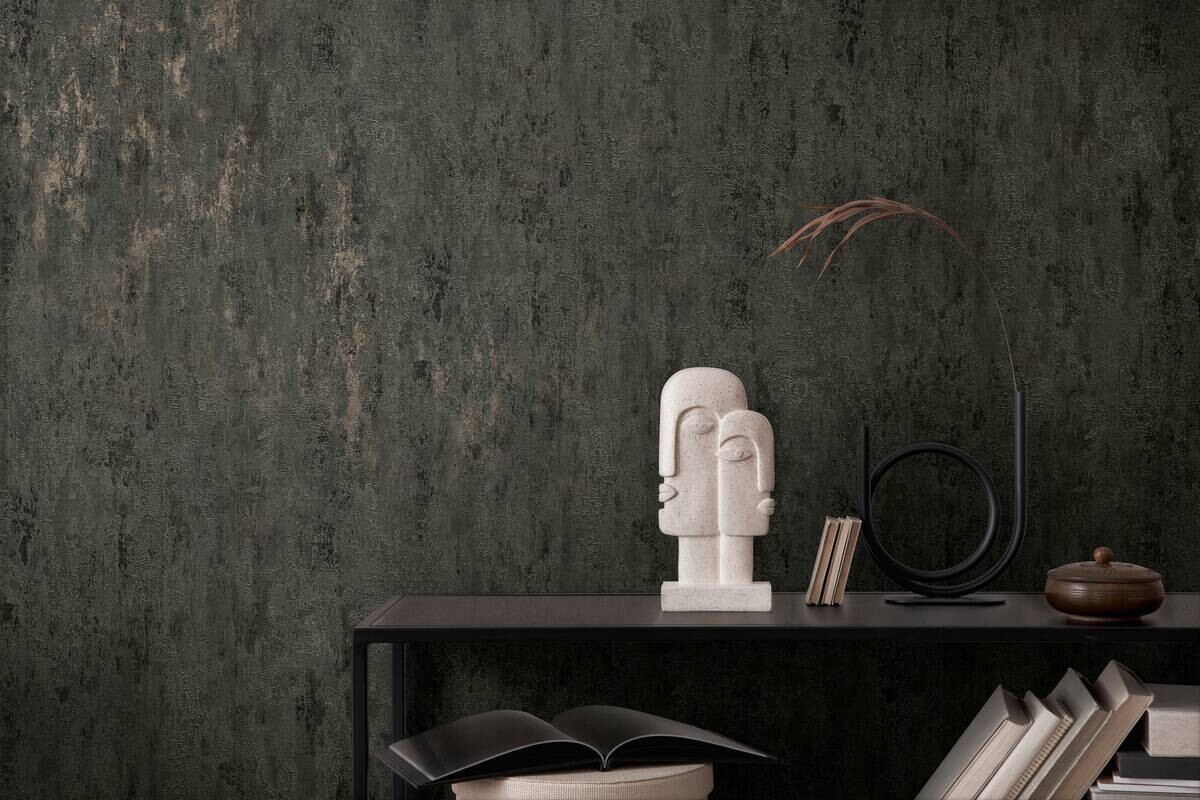 A.S.Creation Vliestapete Glänzend grau B/H/D: ca. 53x1005x9 cm