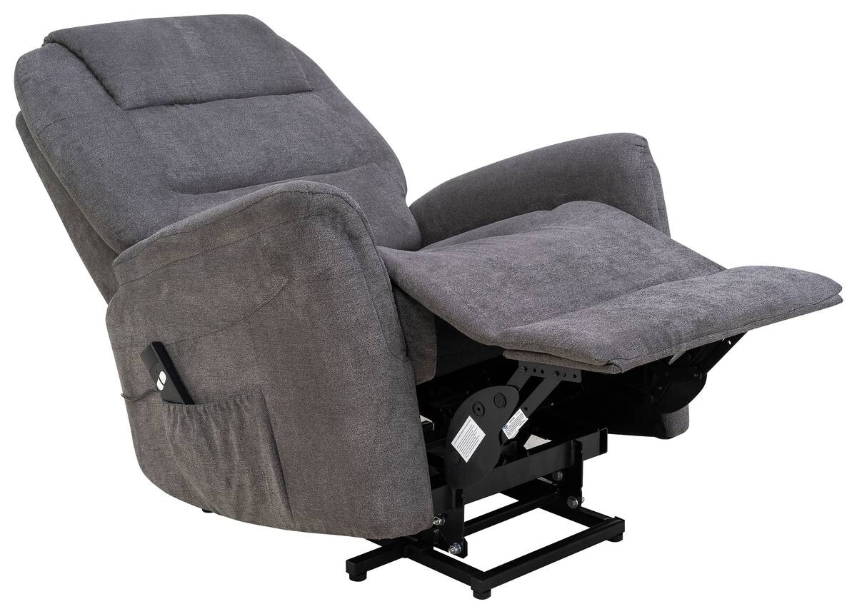 Sessel grau Microfaser B/H/T: ca. 88x106x93 cm