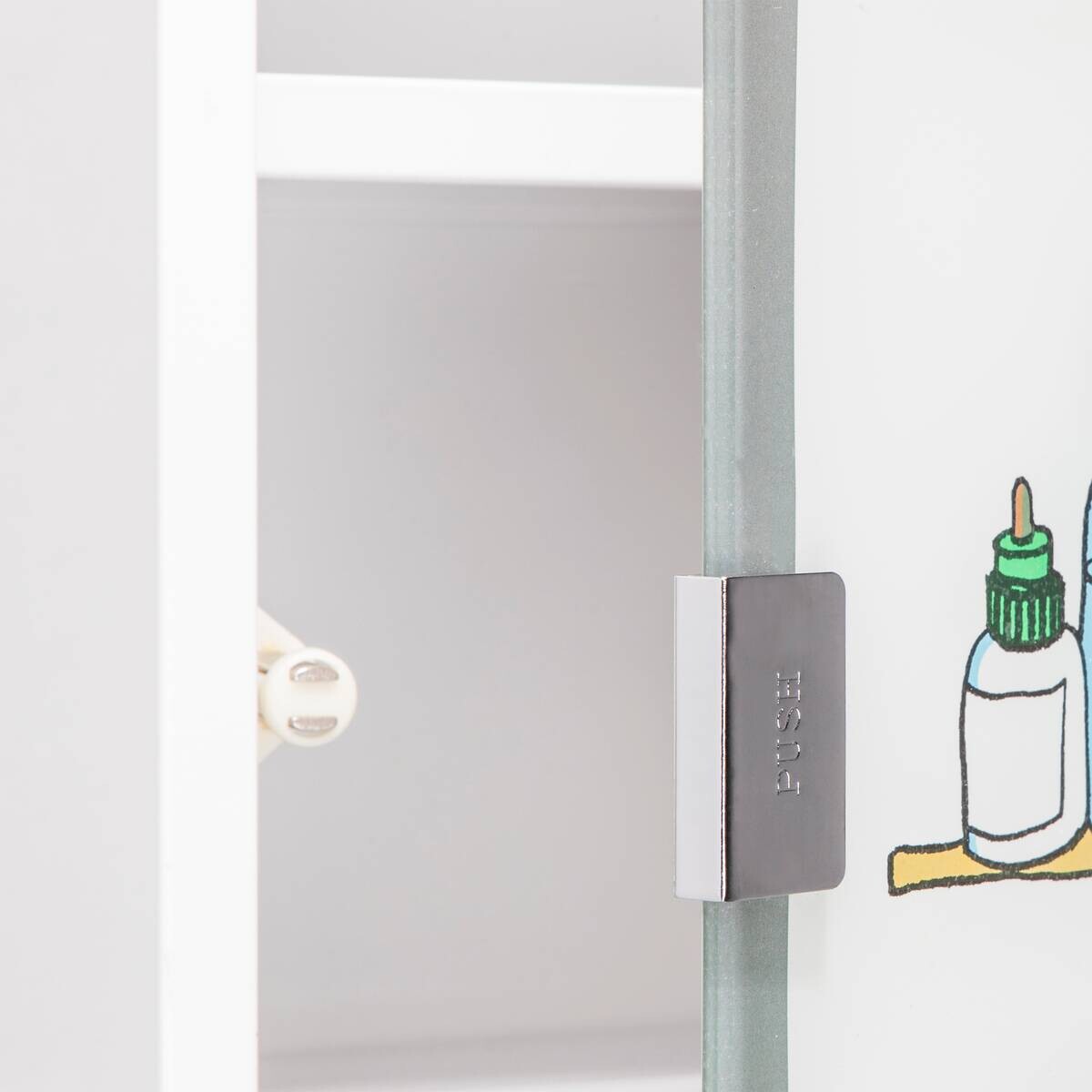 Medizinschrank weiß Stahl B/H/T: ca. 30x50x15 cm