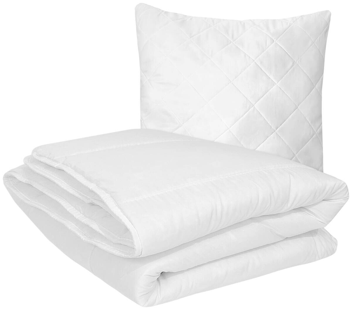 Bettenset weiß 100% Polyester B/L: ca. 135x200 cm