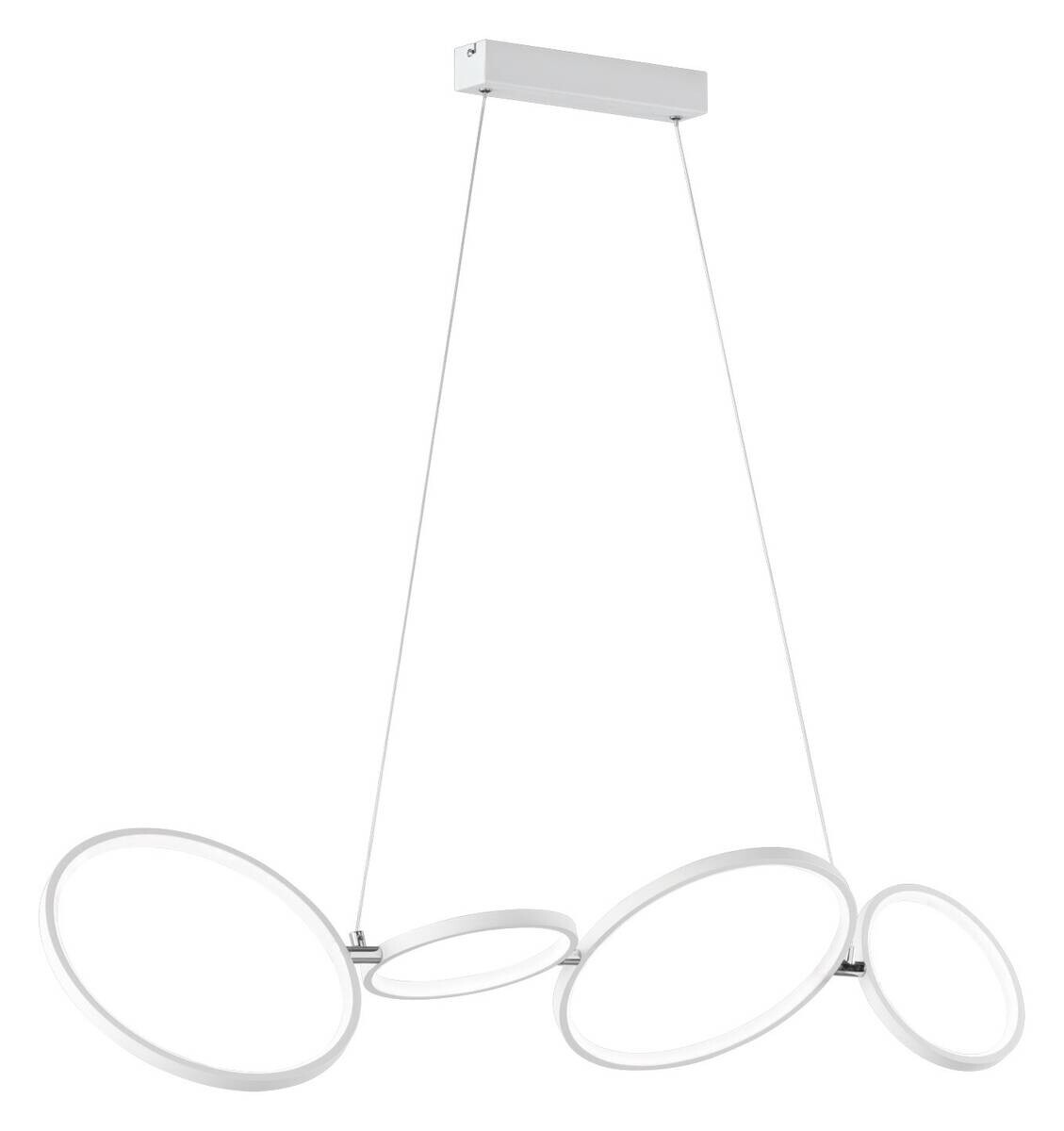LED-Pendelleuchte weiß B/H/L: ca. 150x30x110 cm