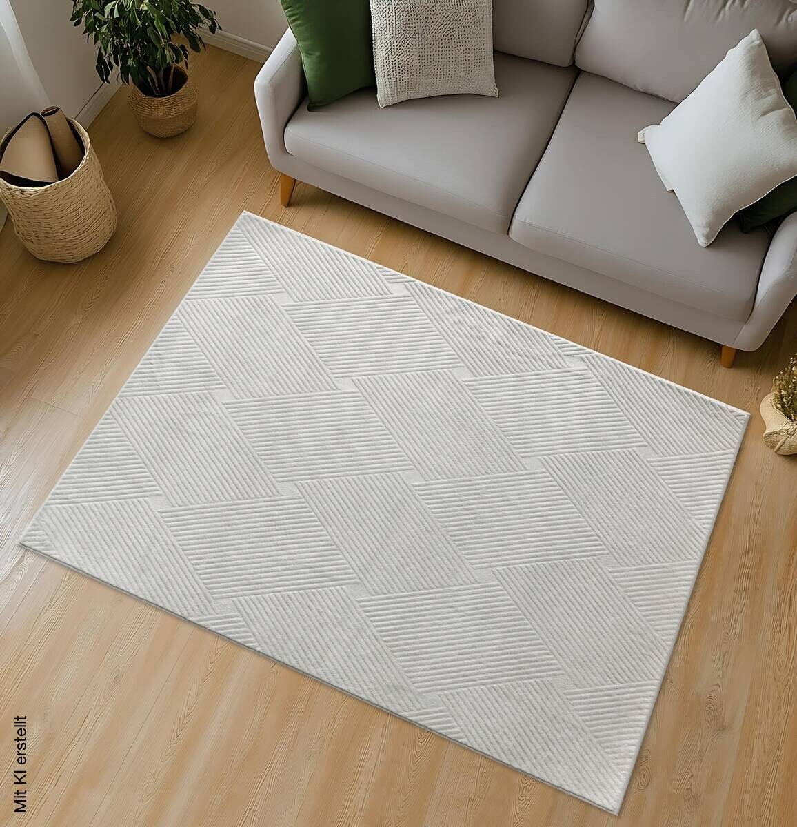 Fellimitat Monaco silber B/L: ca. 80x150 cm