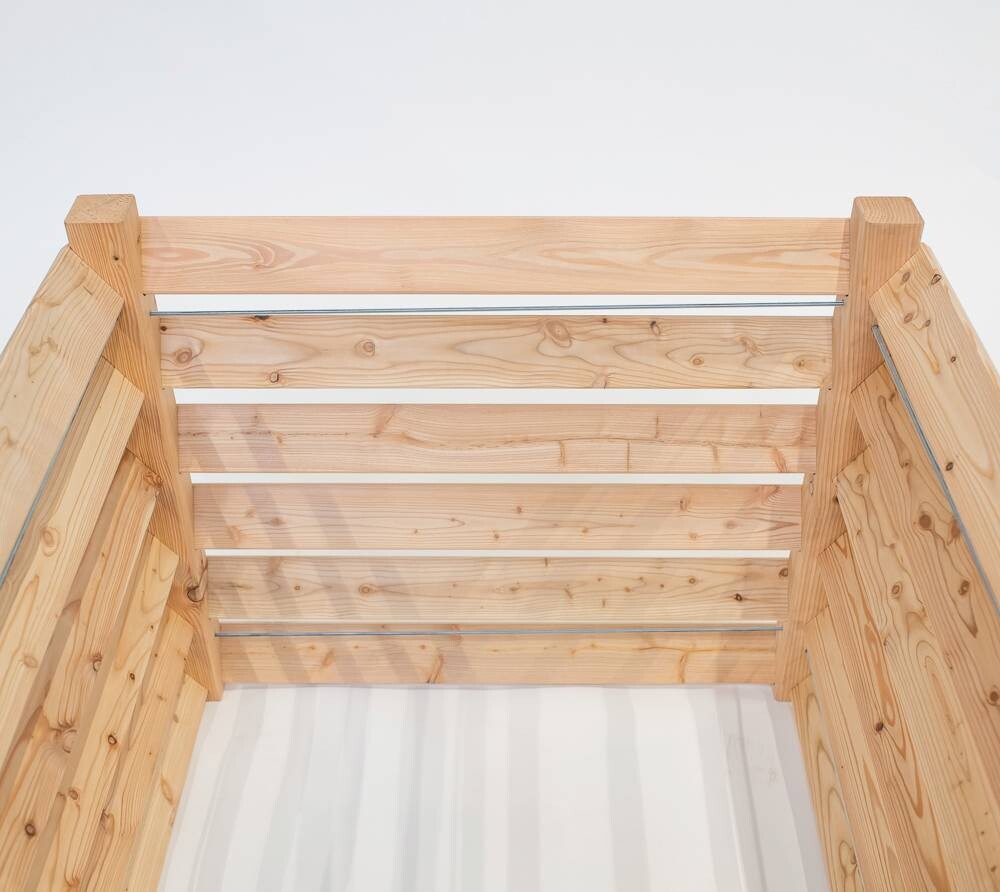 Westmann Komposter Lärche natur B/H/L: ca. 130x80x100 cm