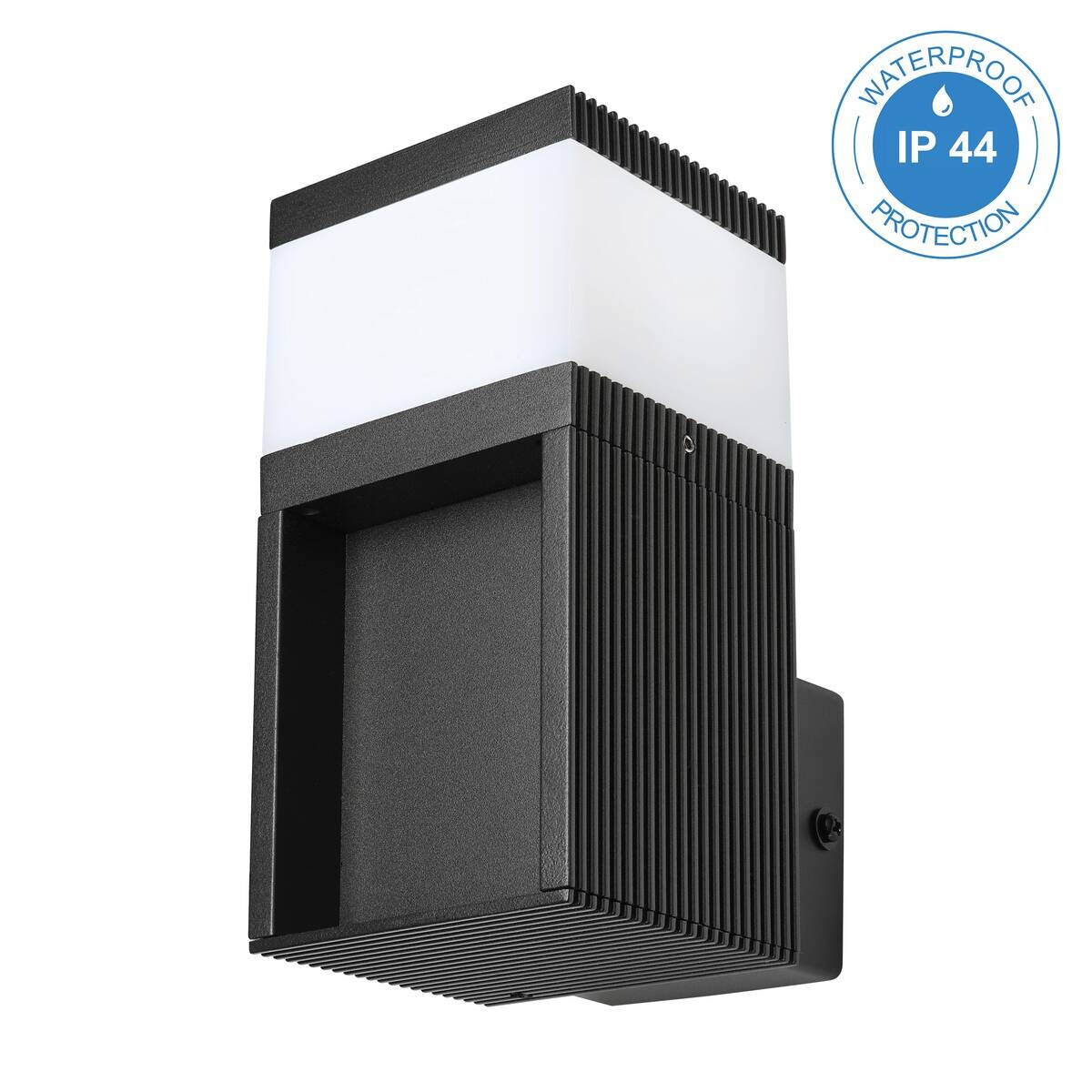 Lamkur Wandleuchte schwarz Stahl B/H/L: ca. 8x6x8 cm G9 1 Brennstellen