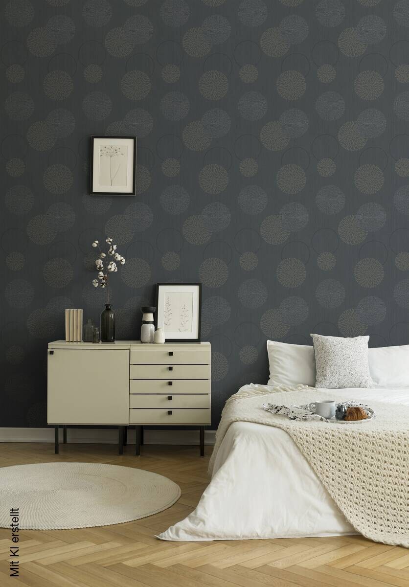 A.S.Creation Vliestapete Black & White Punkte grau B/L: ca. 53x1005 cm