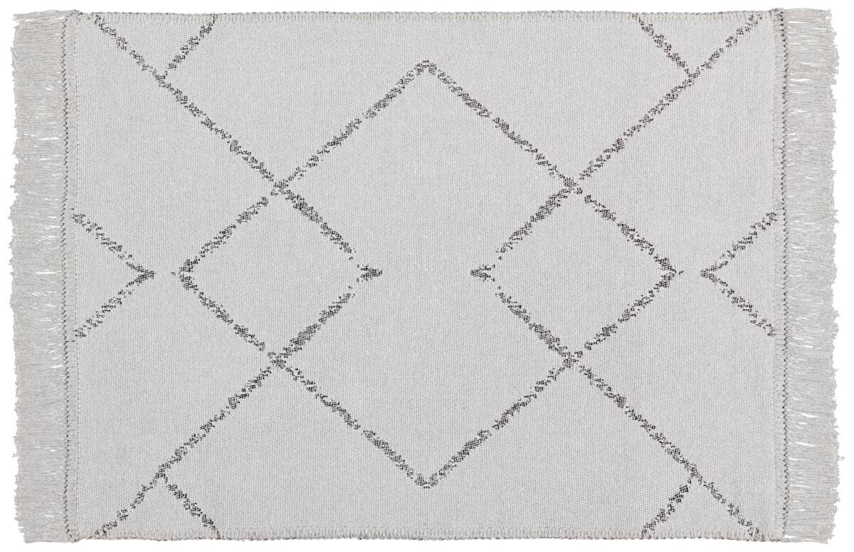 Teppich Boho Kilim grau B/L: ca. 60x90 cm