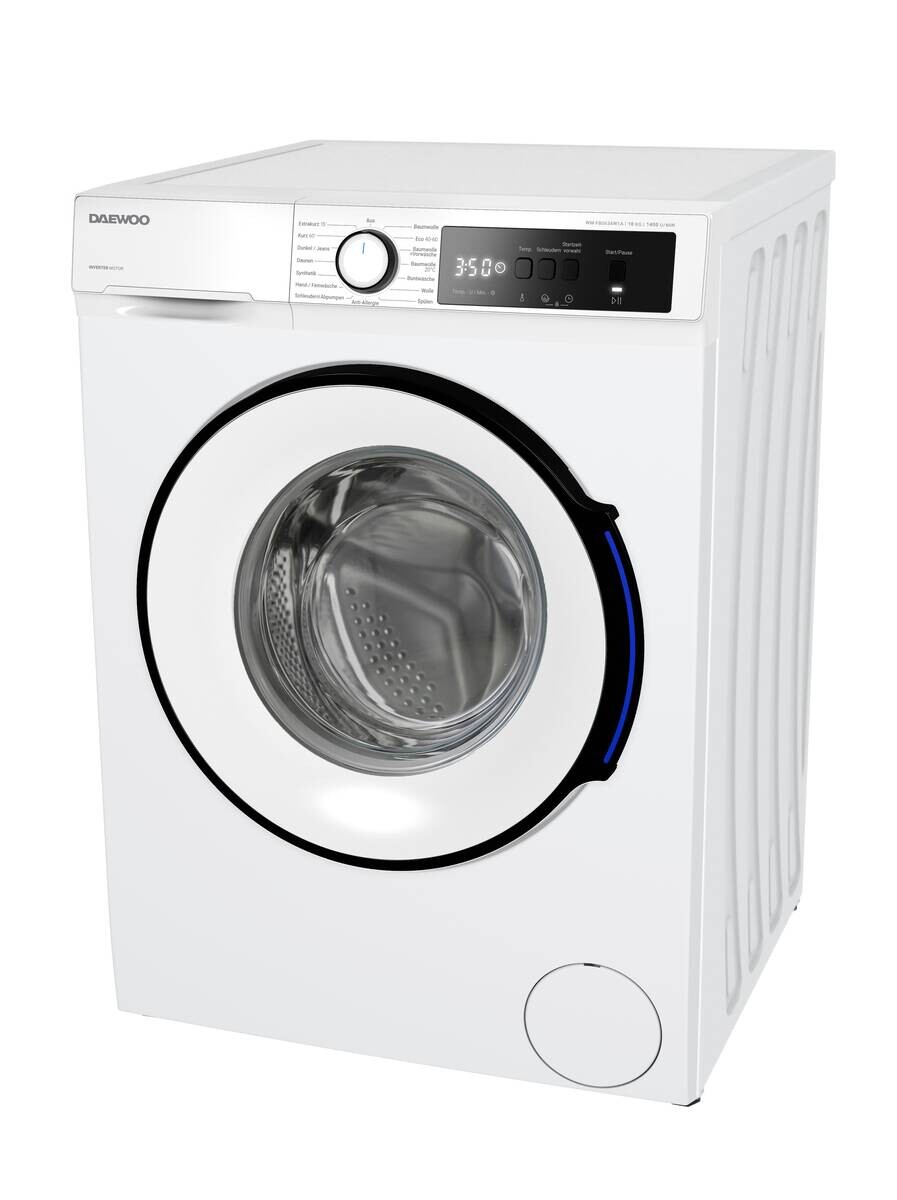 Daewoo Waschmaschine WM-FB0634W1A-DE EEK: A Spektrum: A bis G 10kg weiß B/H/T: ca. 59,7x84,5x58,2 cm