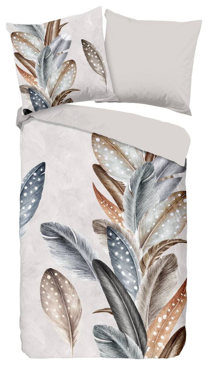 Baumwoll Bettwäsche Eina Flanell sand Baumwolle B/L: ca. 135x200 cm