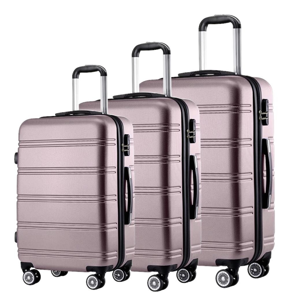 Hartschalenkoffer roségold Kunststoff B/H/L: ca. 37x57x23 cm