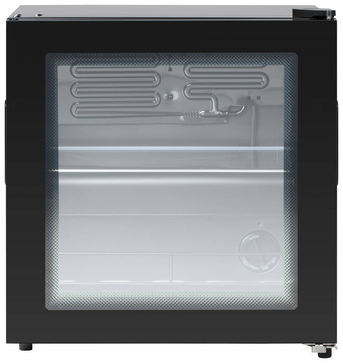 POCOline Glastürkühlschrank GTK53-44ES schwarz B/H/T: ca. 47x50x44 cm