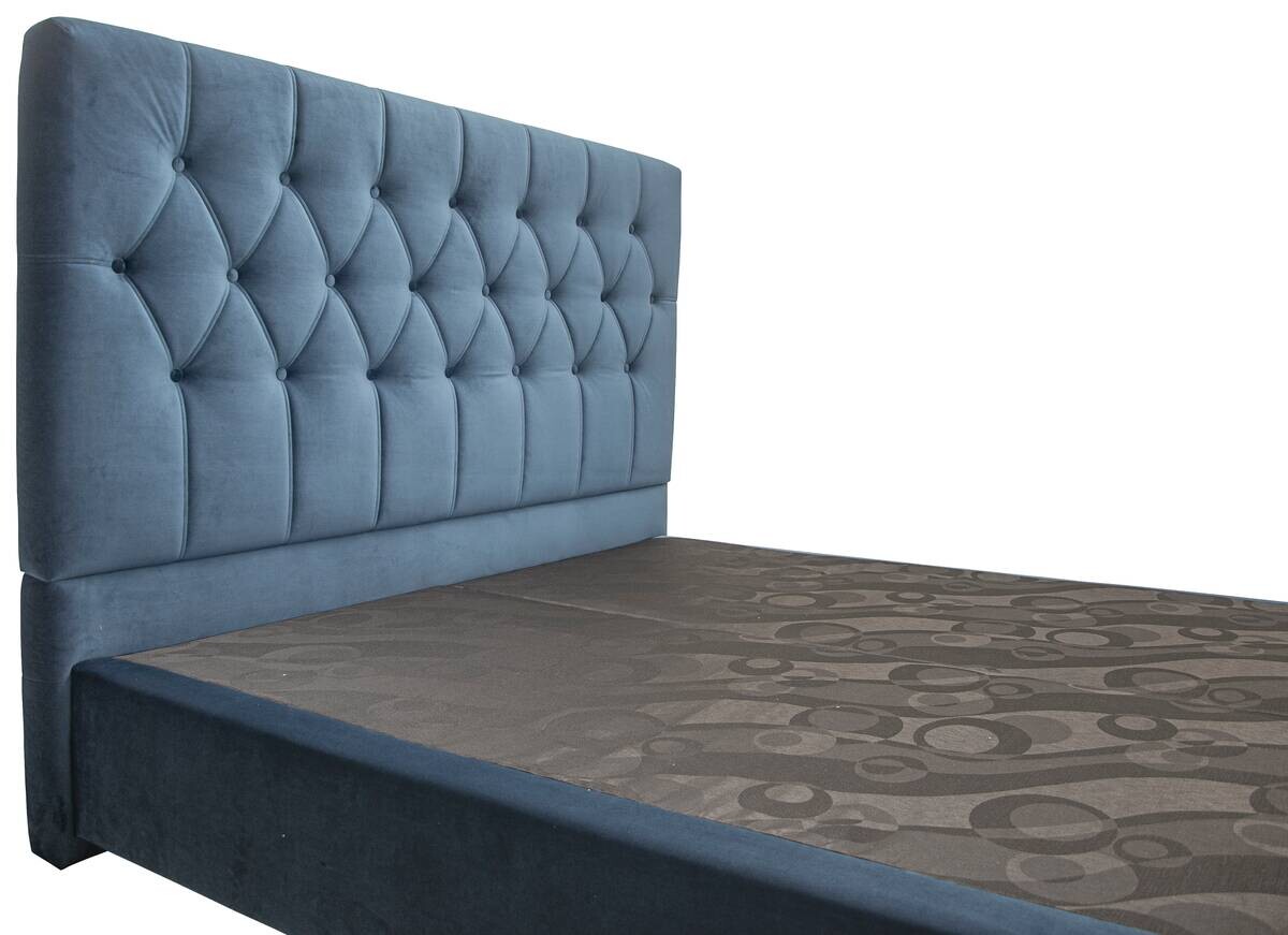 Boxspringbett Lydia blau Liegefläche B/L: ca. 200x200 cm