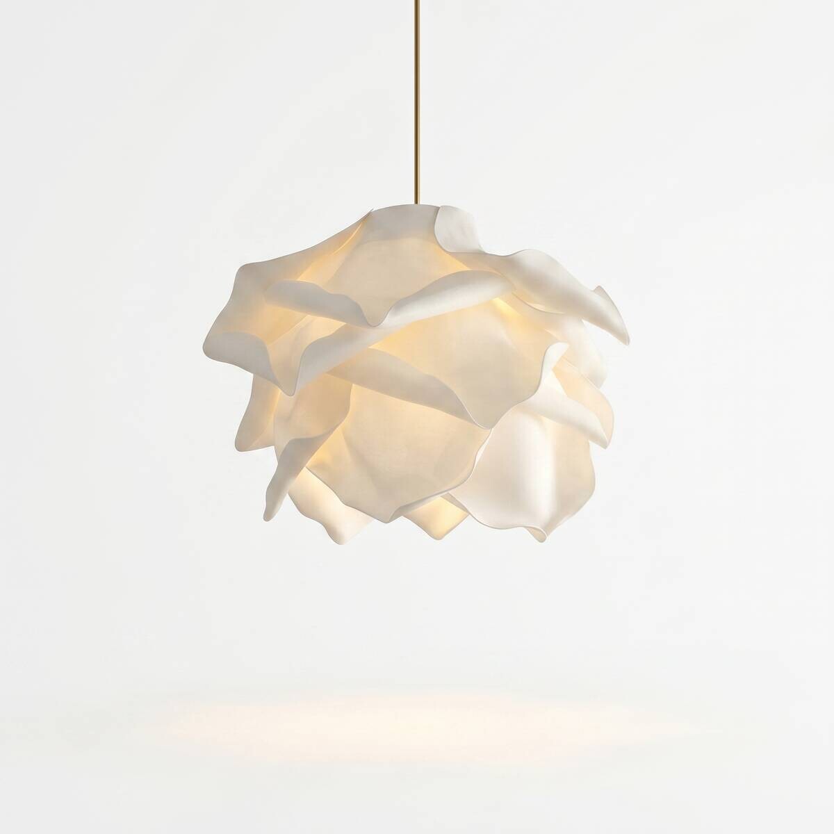 Opviq Pendelleuchte weiß Kunststoff B/H/T/L/D: ca. 58x120x58x58x58 cm E27 1 Brennstellen