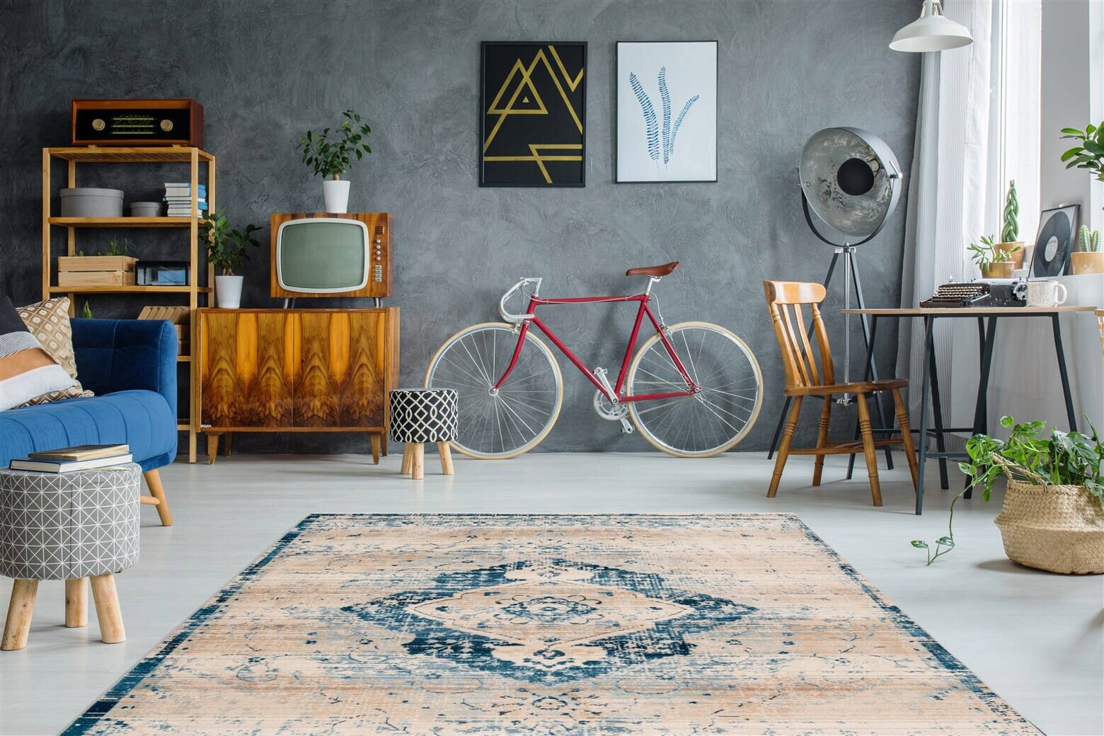 Arte Espina Kurzflorteppich Baroque 525 creme B/H/L: ca. 80x0,5x150 cm