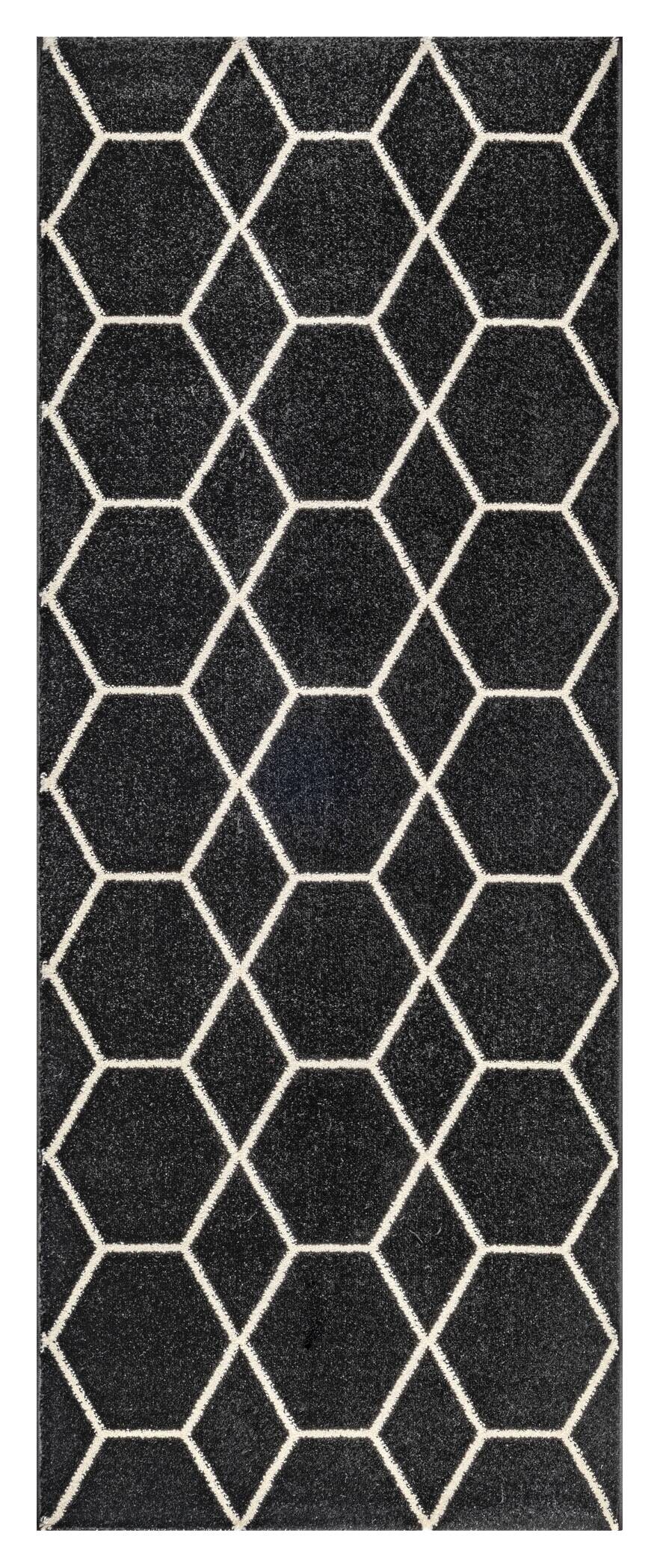 Sanat Teppich Trellis schwarz B/L: ca. 80x200 cm