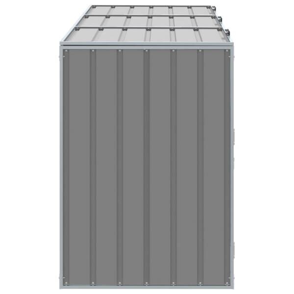 vidaXL Mülltonnenbox grau