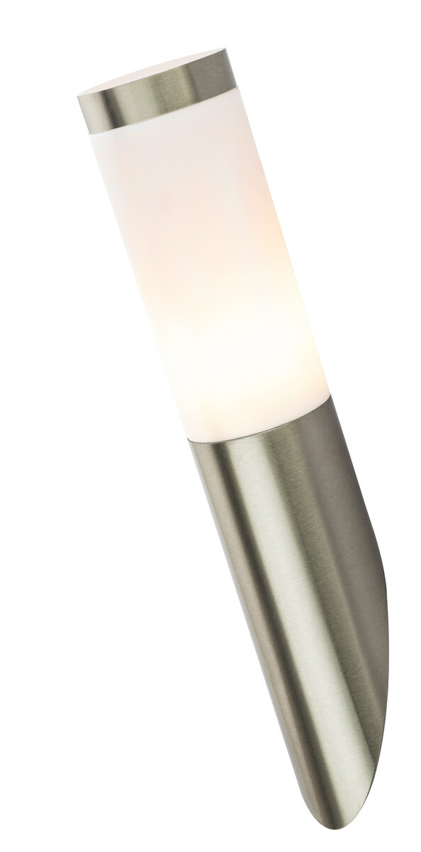 Außenwandleuchte 3157LED stahlfarbig Opal H/T/D: ca. 39x17x7,6 cm