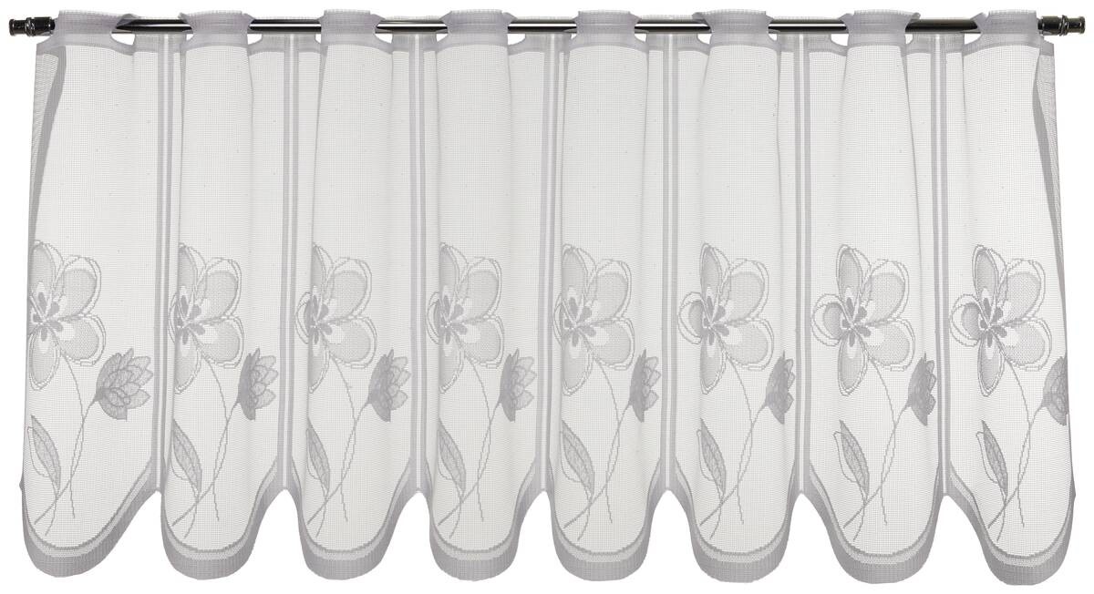 Sensation Scheibengardine weiß B/L: ca. 145x45 cm