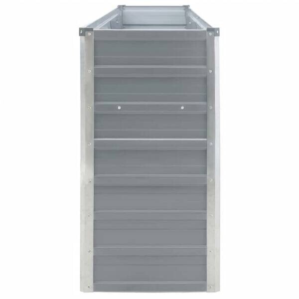 Hochbeet grau Metall B/H/L: ca. 40x77x320 cm