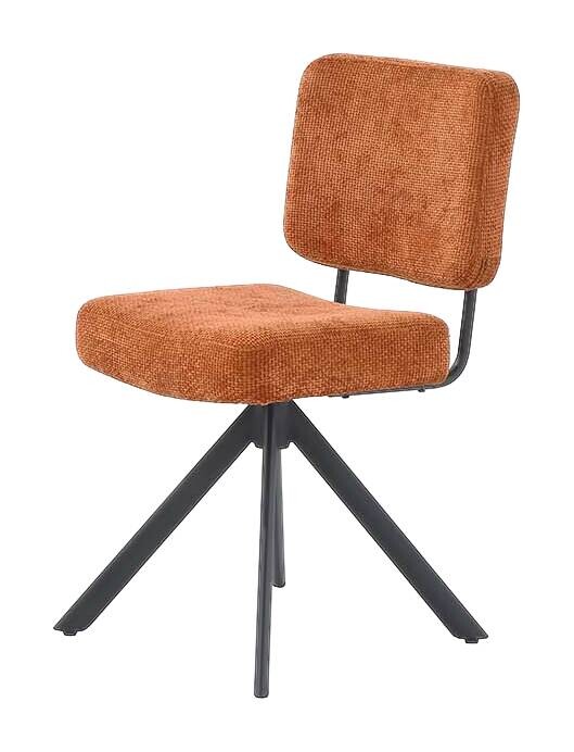 Drehstuhl orange Webstoff