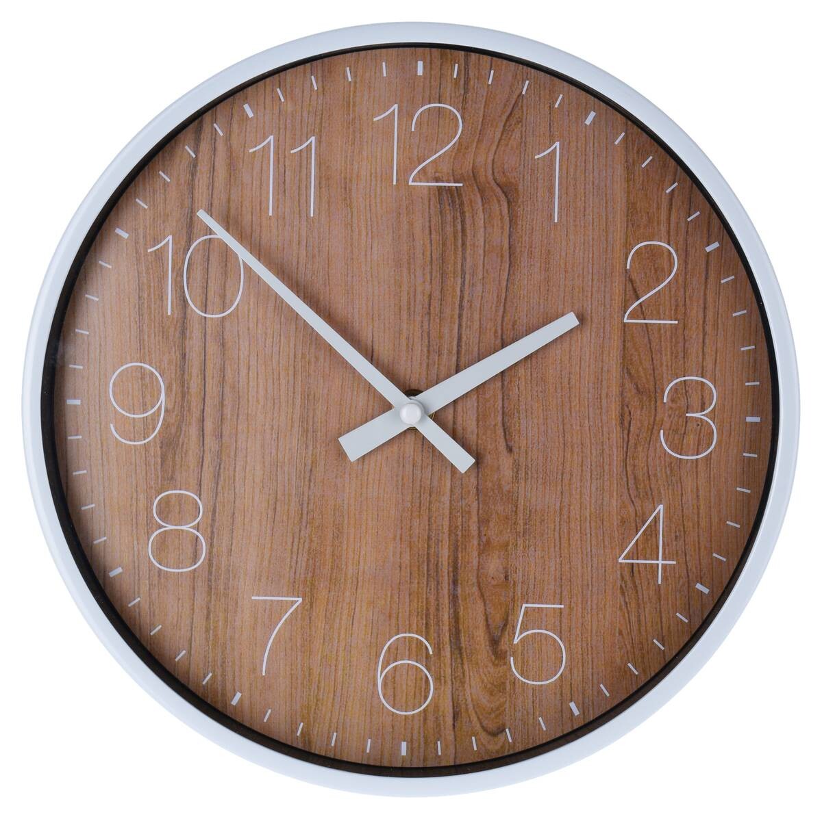 Wanduhr braun D: ca. 25 cm