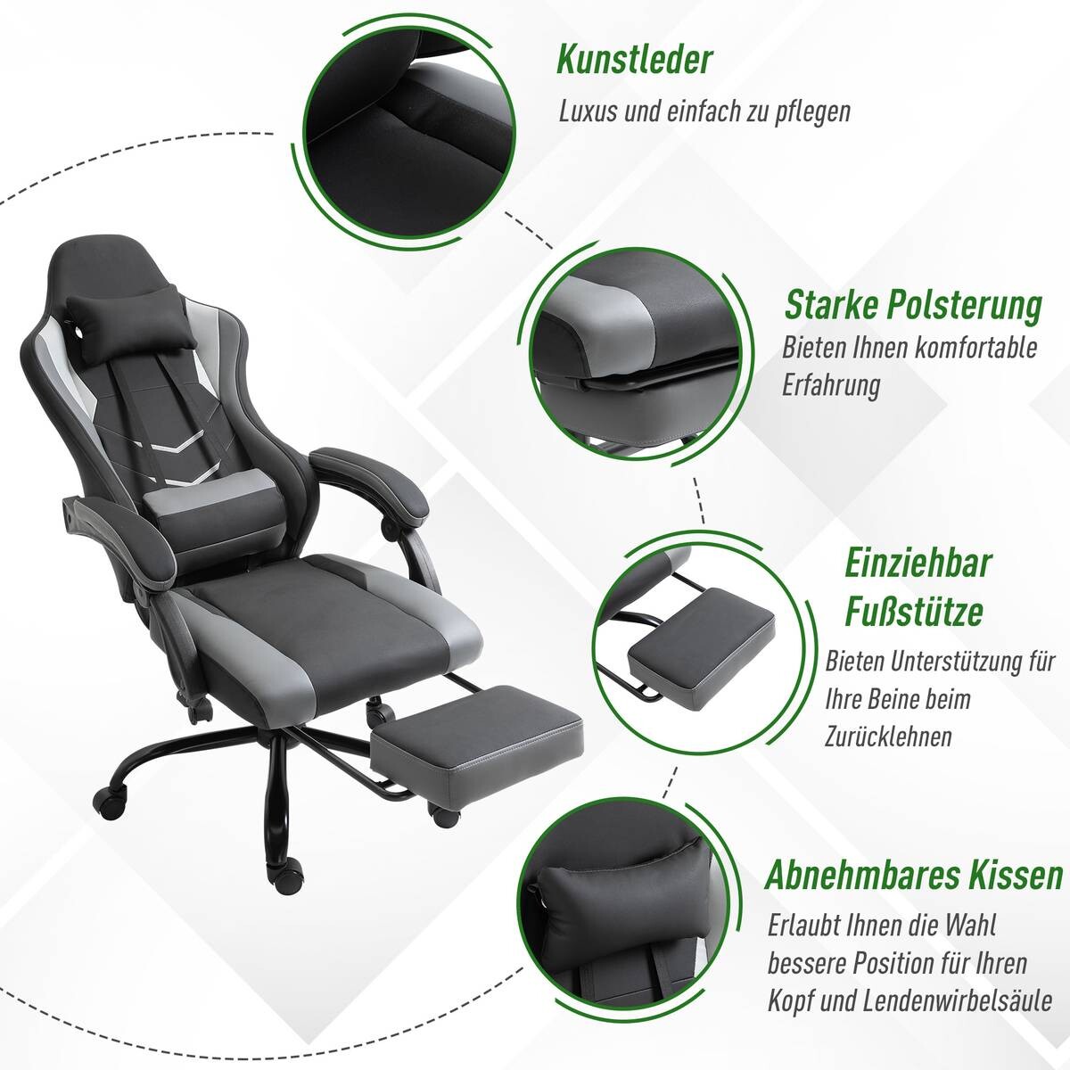 Gaming-Sessel 921-279 schwarz