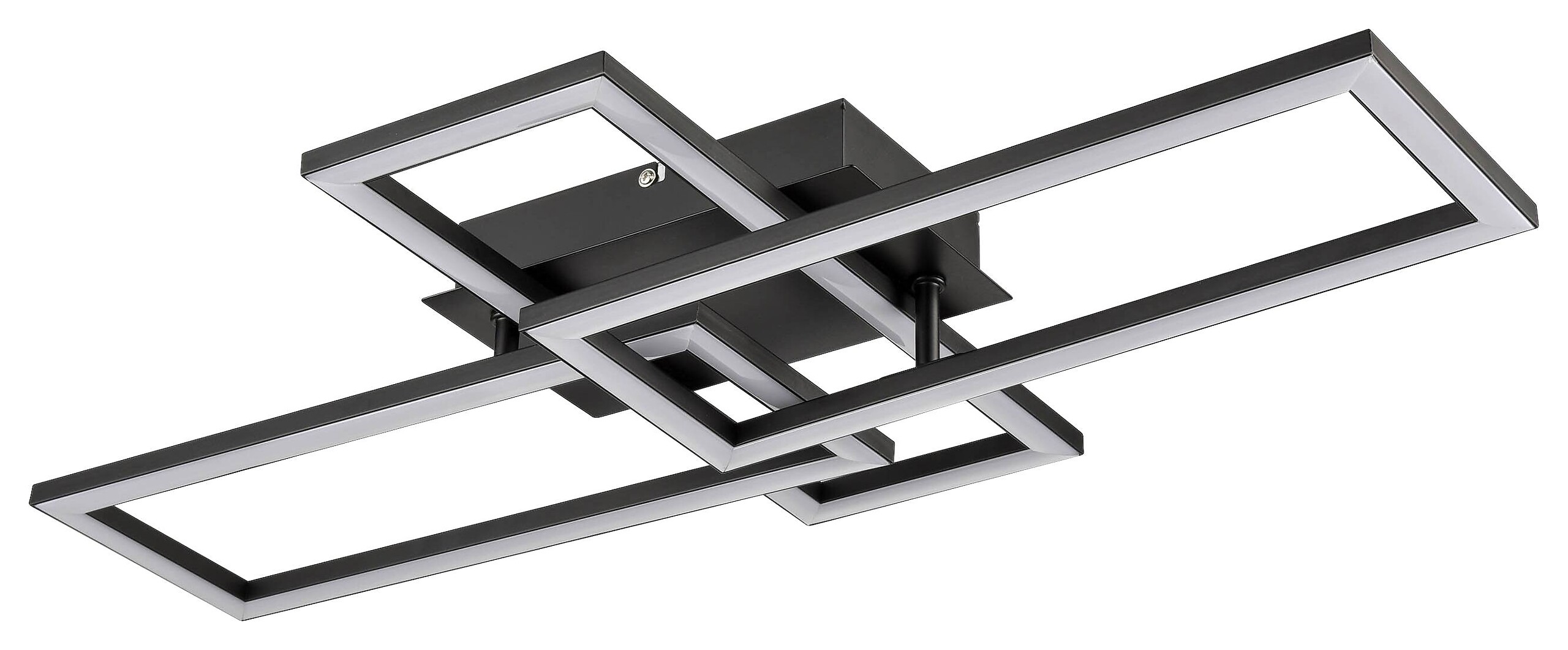 Nolo Deckenleuchte Tahnee schwarz Kunststoff B/H/L: ca. 35x8x64 cm