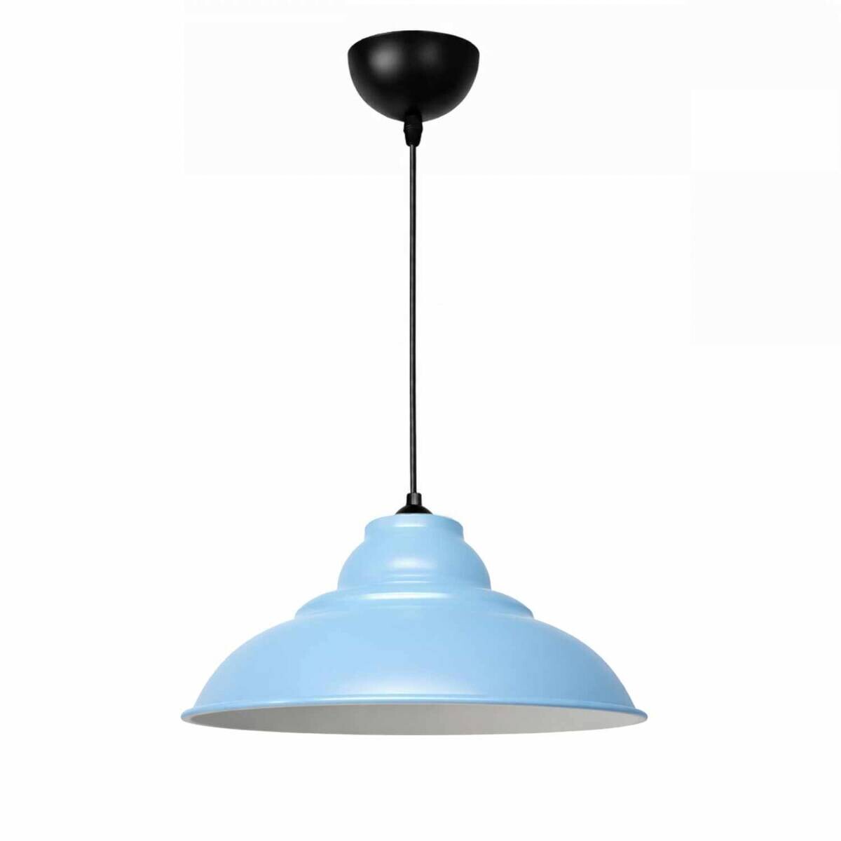 Opviq Pendelleuchte blau B/H/T: ca. 31x100x31 cm E27 1 Brennstellen