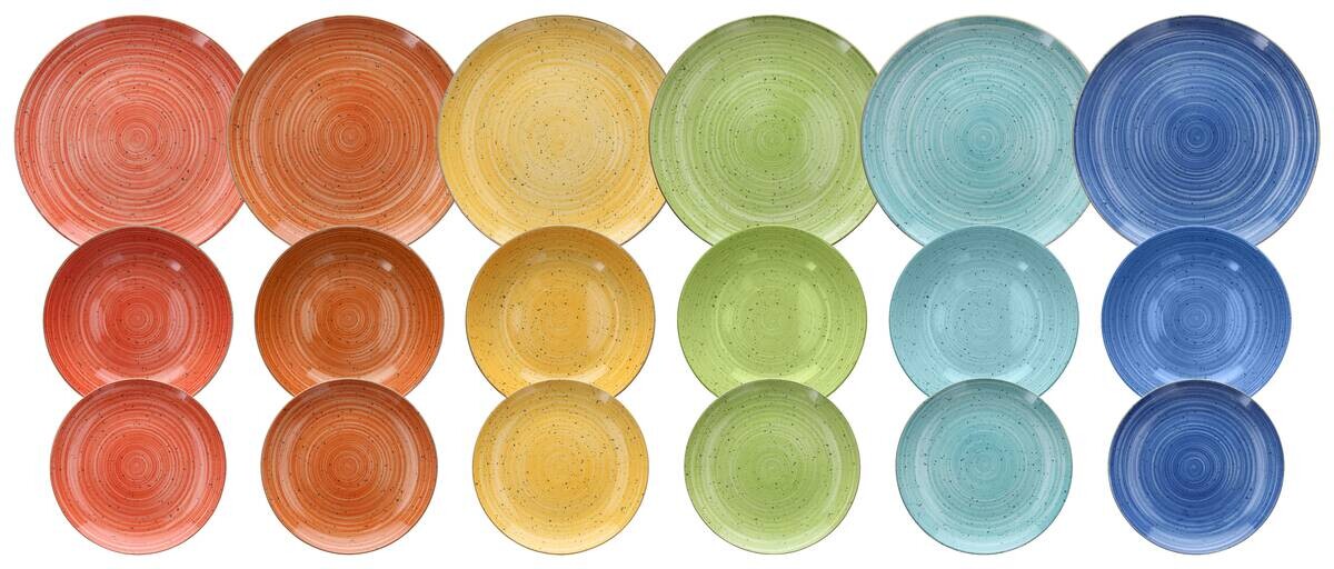 TOGNANA Tafelservice Kaleidos multicolor Porzellan 18 tlg.