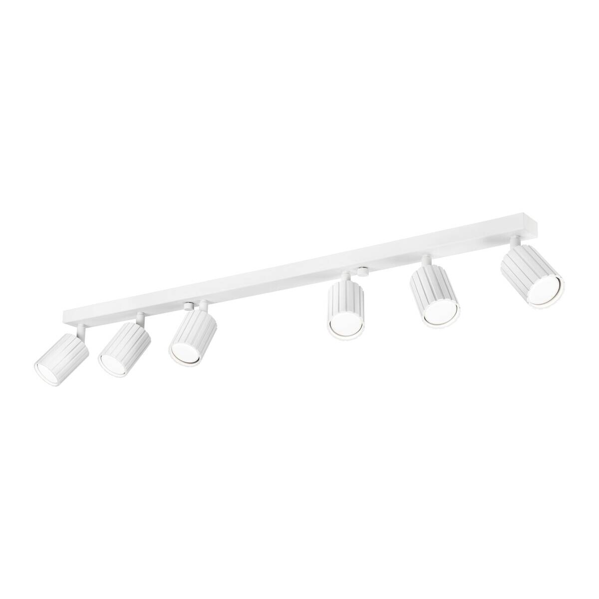 Lamkur Strahler Prisma weiß Stahl B/H/L: ca. 6,5x16,5x117 cm 6 Brennstellen
