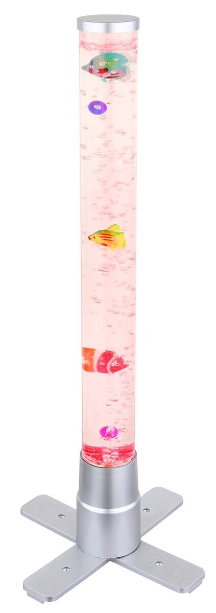 GLOBO LED-Stehleuchte silber Kunststoff B/H/T: ca. 24,6x61,1x24,6 cm