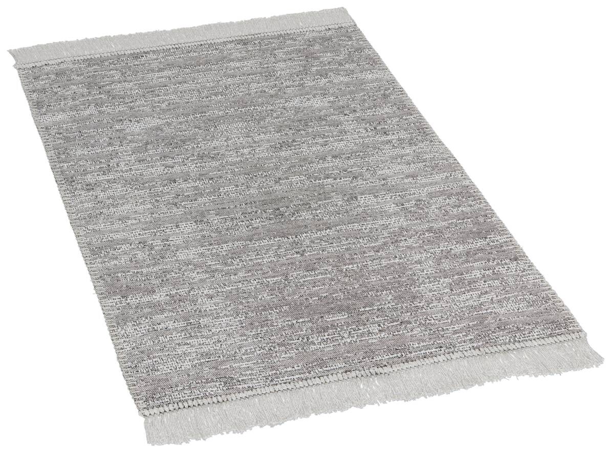 Teppich Boho Kilim grau B/L: ca. 60x90 cm