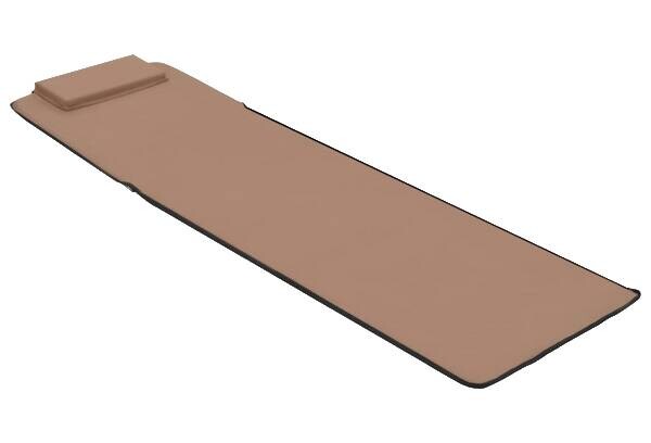 vidaXL Gartenliege braun Stahl B/H/L: ca. 53x47x160 cm