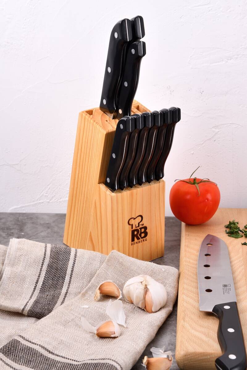 RENBERG Messerset TENESSY silber Edelstahl