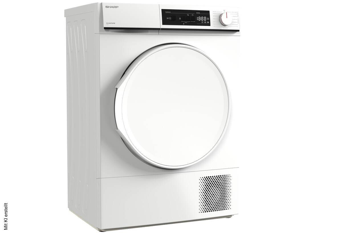 Sharp Wärmepumpentrockner NHA7S6PWE-DE EEK: E Spektrum: A bis G 7kg weiß B/H/T: ca. 60x85x53 cm