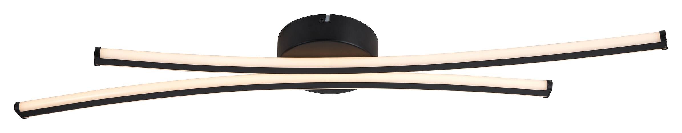 POCOline LED-Deckenleuchte Dion mattschwarz Metall Kunststoff B/H/L: ca. 15x5,5x90 cm