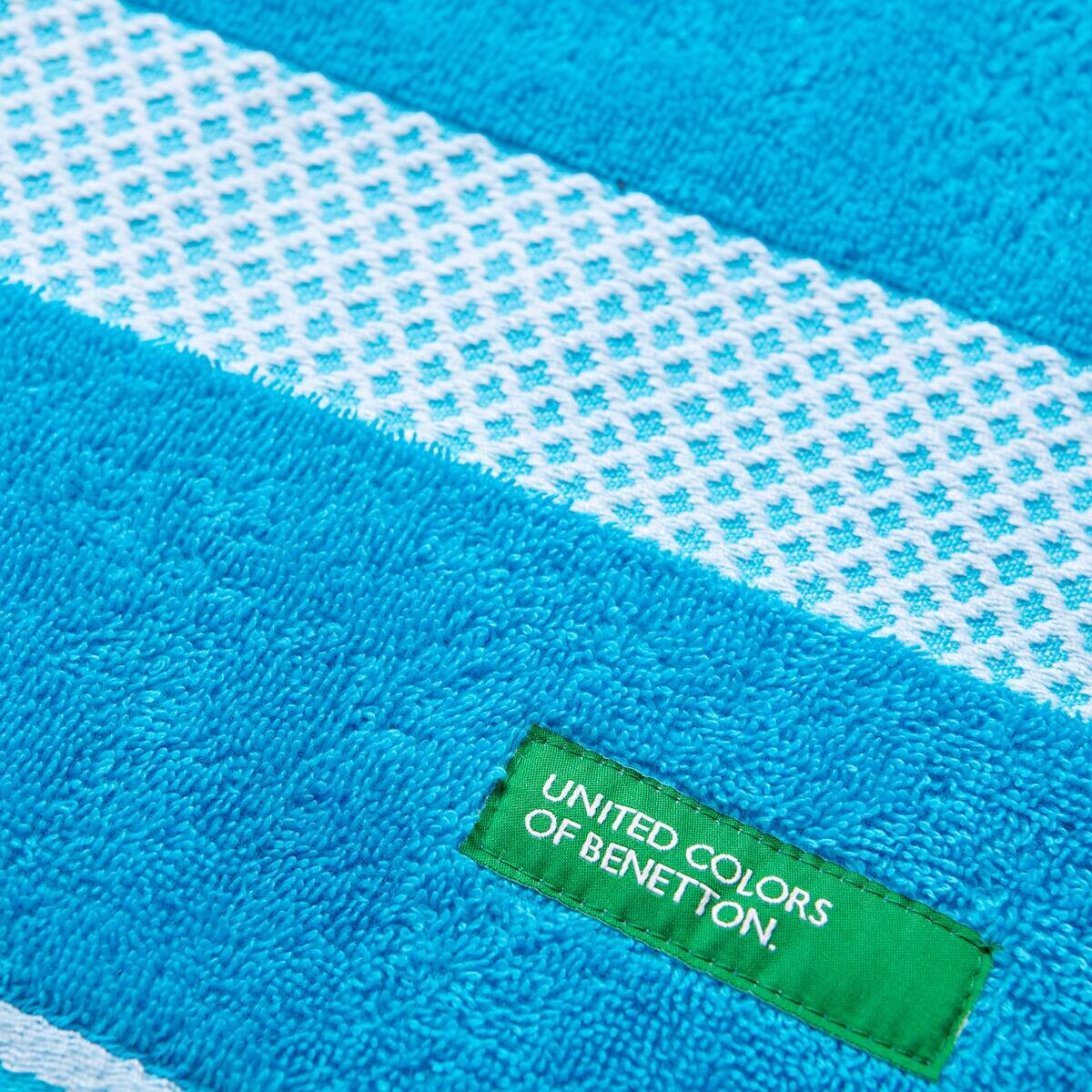 BENETTON Badetuch SUMMER blau 100% Baumwolle B/L: ca. 70x140 cm