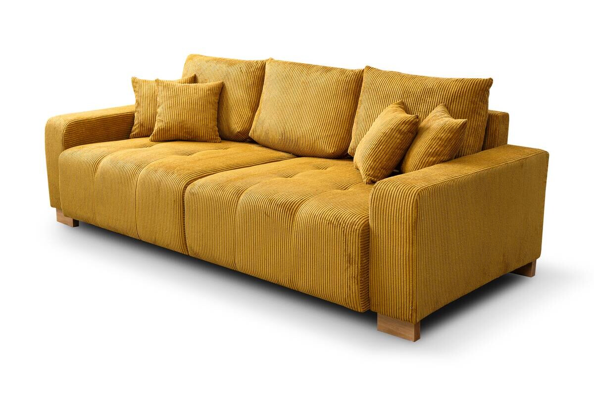 Big Sofa senf Microfaser B/H/T: ca. 248x80x114 cm