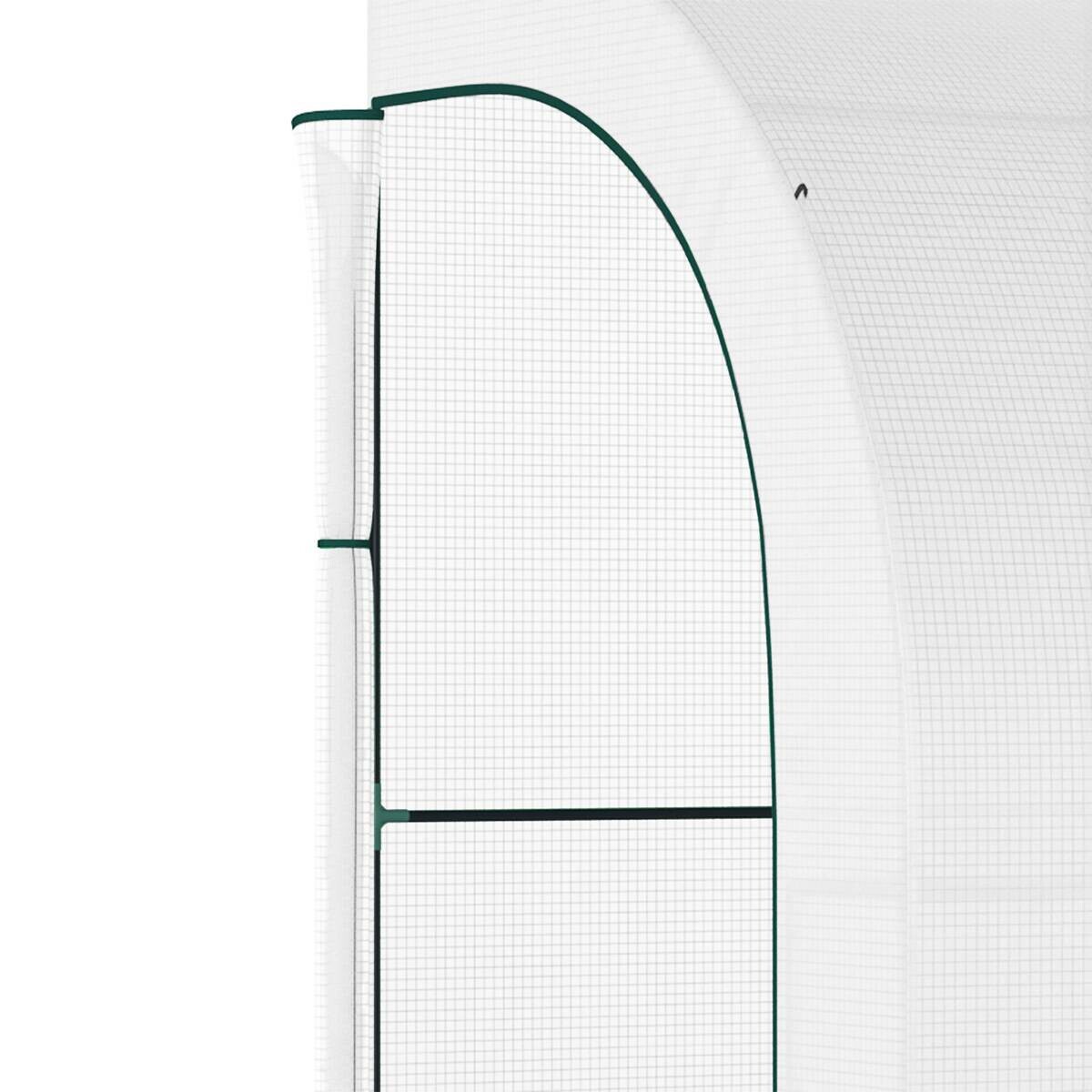 Outsunny Gewächshaus B/H/L: ca. 150x213x300 cm weiß