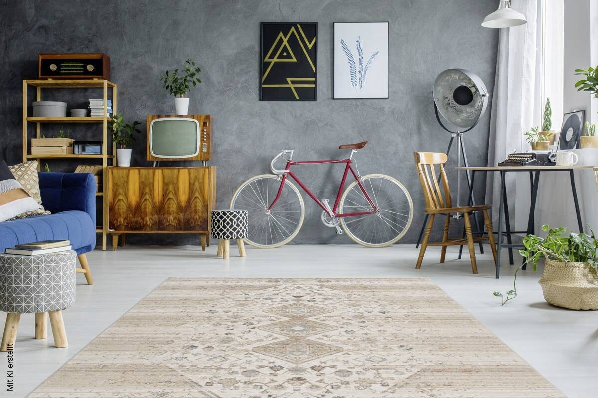 360Living Teppich Baroque beige B/L: ca. 160x230 cm