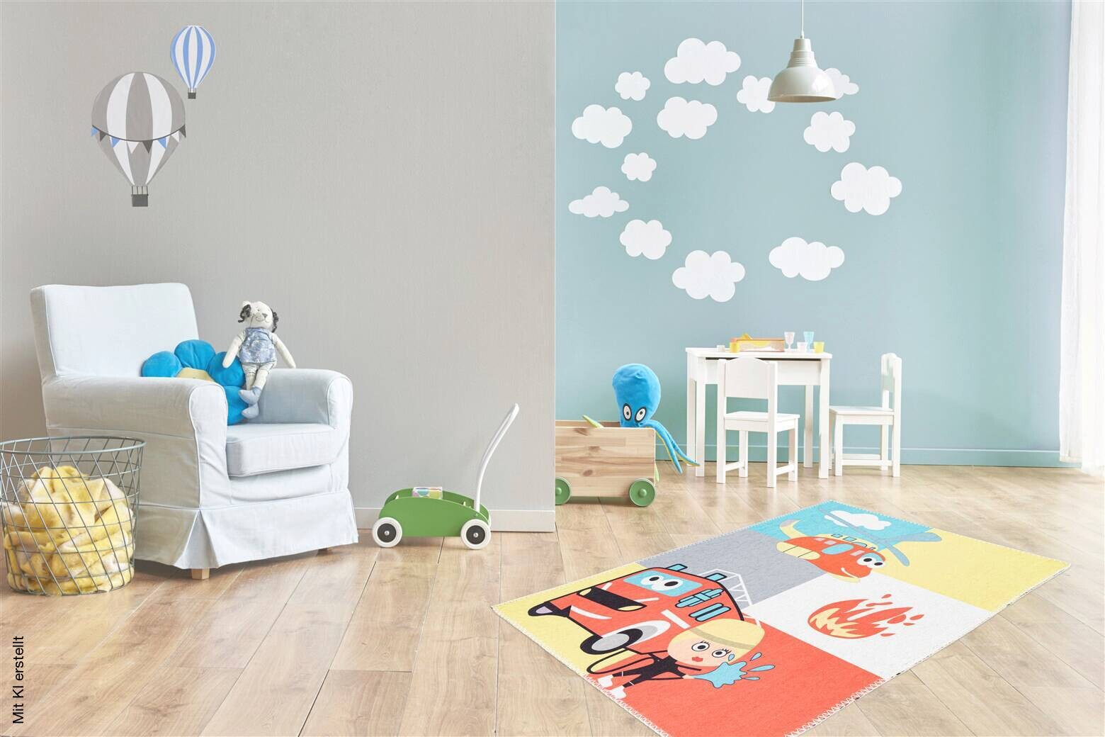 Arte Espina Flachflorteppich Playground 425 mehrfarbig B/H/L: ca. 120x0,5x180 cm